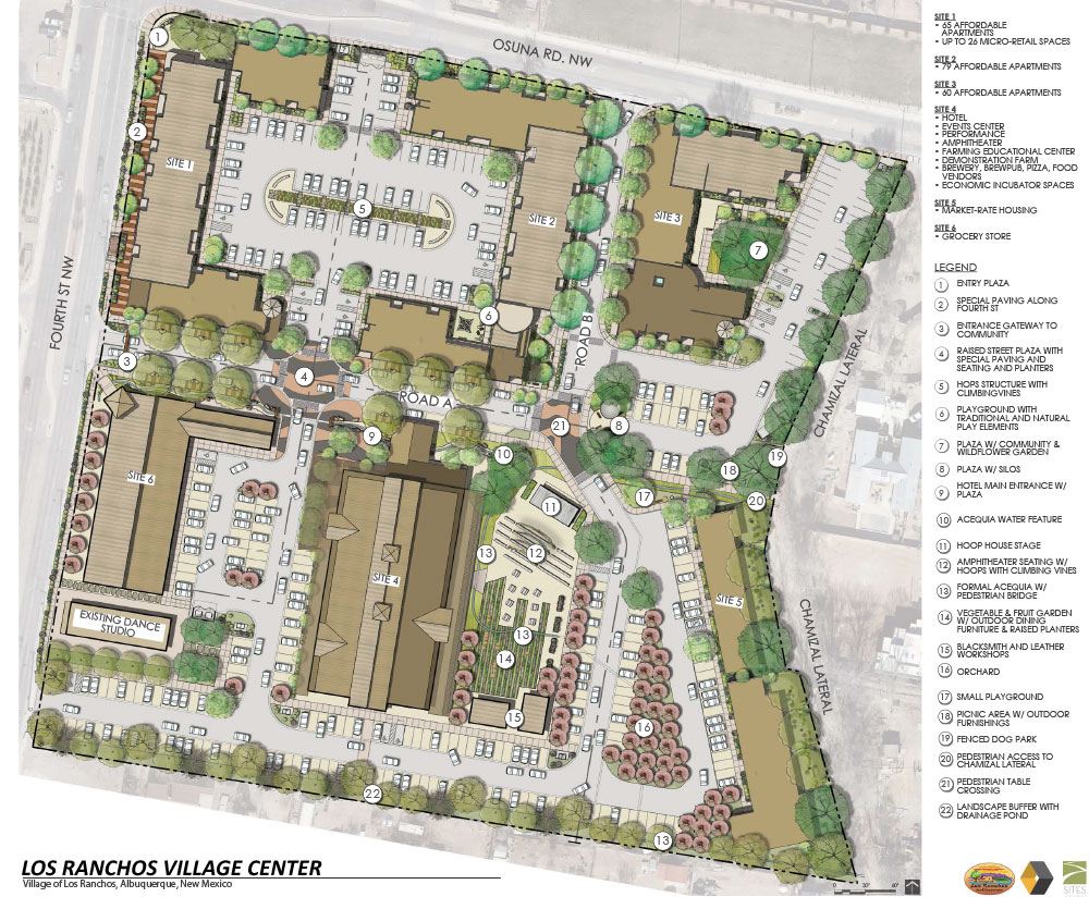 Overhead site map